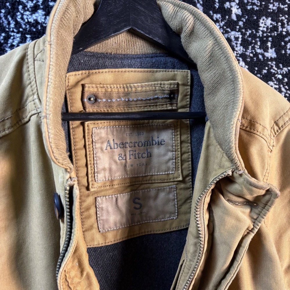 Abercrombie & Fitch Adirondack Jacket Tan Mens Size Small - Picture 4 of 8